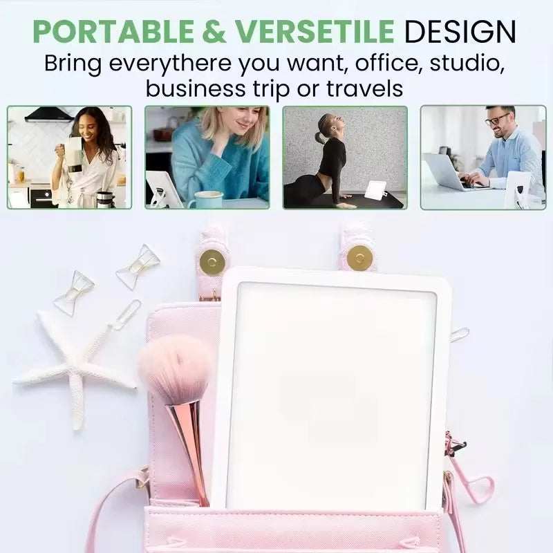lampe led lumière naturelle blanc moderne températures minuteries luminosités pliable
