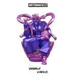 statuette articulée figurine détaillée polygone géométrique rose vert bleu violet blanc noir