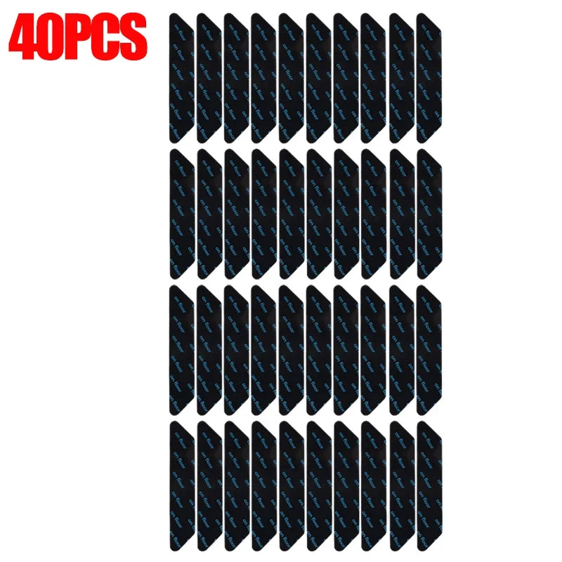 protecteurs tapis adhésifs noirs points modernes réutilisables 130mm 25mm 16 32 40 pièces