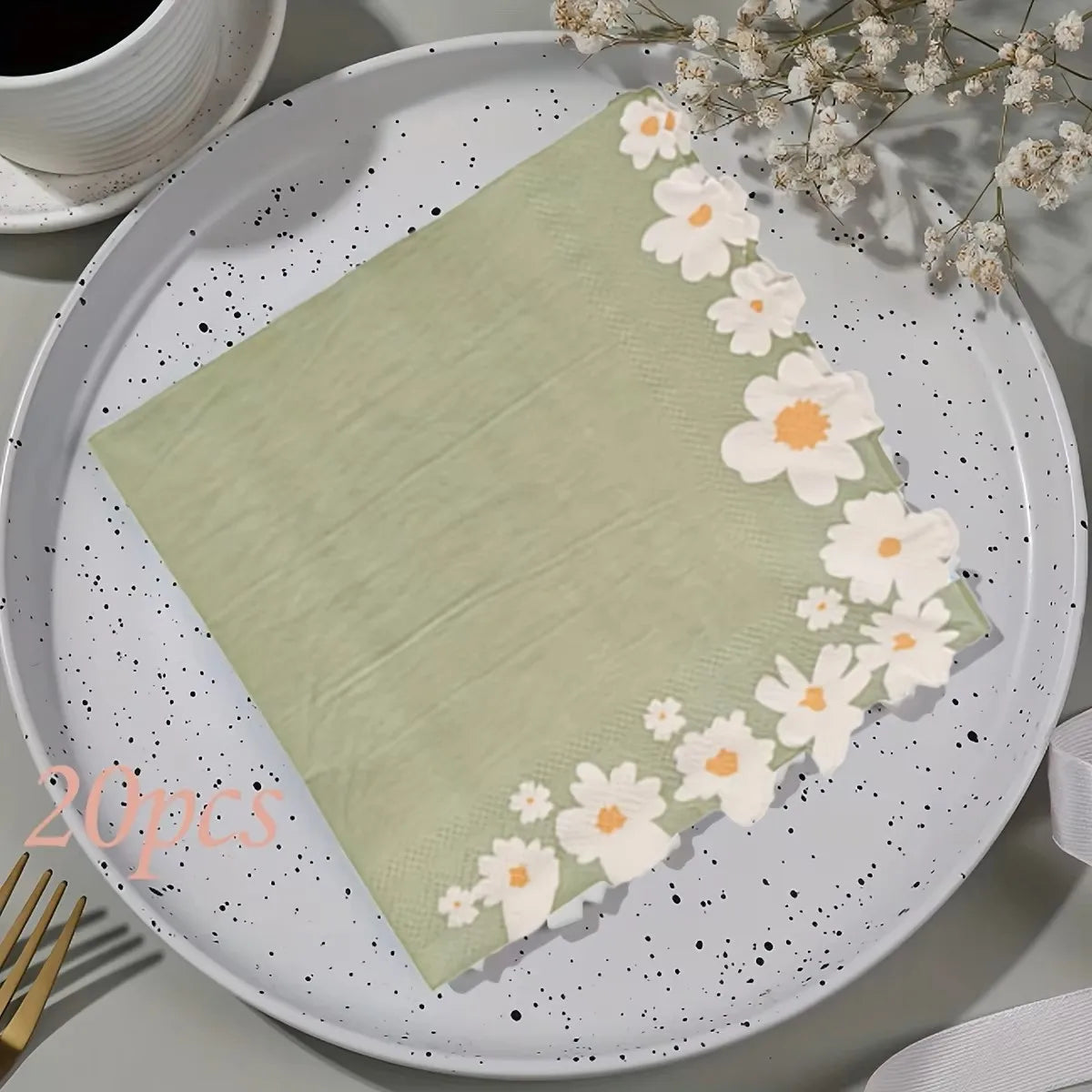 serviettes multicolores fleurs décoratives festives happy birthday anniversaire noël mariage transparentes table festive