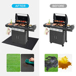 tapis barbecue noir résistance chaleur antiadhésif facile nettoyage anti poussière imperméable corrosion moderne