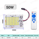 projecteur led jardin 100w 50w 30w télécommande éclairage extérieur moderne clips diodes blanc