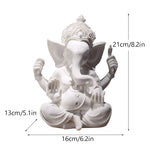 statues religieuses détaillées dorures blanc classique opalescent ornements hindouisme feng shui décoration maison