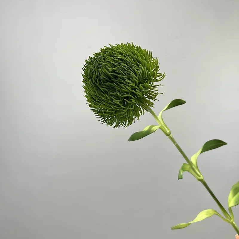 bouquet artificiel moderne fleurs vertes rouges jaunes ornement intérieur extérieur minimaliste