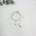 bracelet vintage boho lune étoiles anneaux bronze opalescent artisanal unique quà mode accessoris