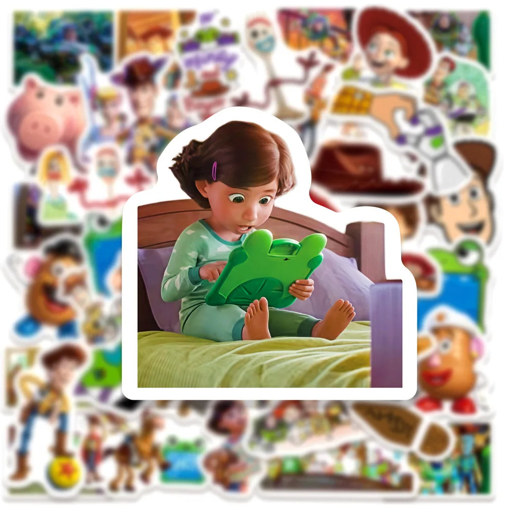 sticker multicolore cartoon personnages films set 10 30 50 pièces décoration diy