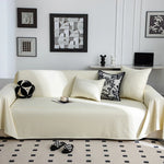 housse canapé moderne simili cuir noir protection imperméable salon grande taille
