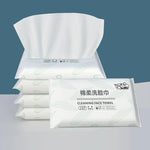 serviettes toilette coton douces imprimées feuilles vertes blancs usage multiple portable hygiène voyage