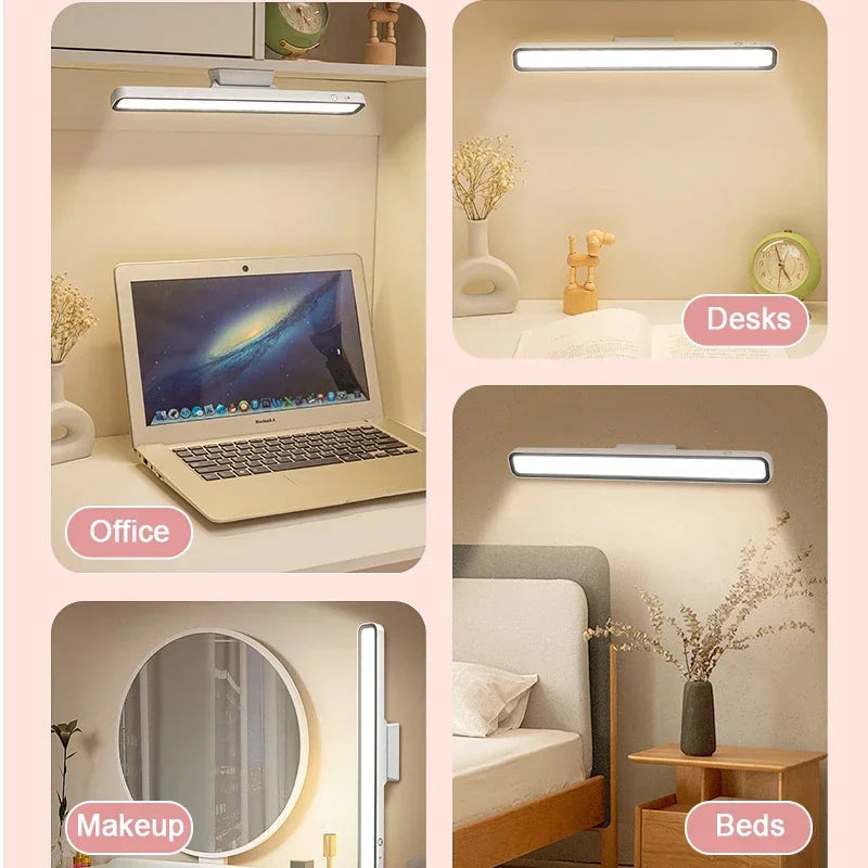 lampe led table rechargeable batterie lithium blanc moderne minimaliste adhésive gradation continue