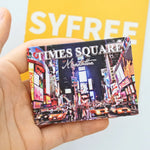 aimants york times square apple usa illustrés rouge vert bleu Jaune