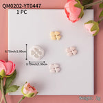 couteaux polymère bijoux pendentifs boucles oreilles motifs floraux moderne minimaliste argile PLA