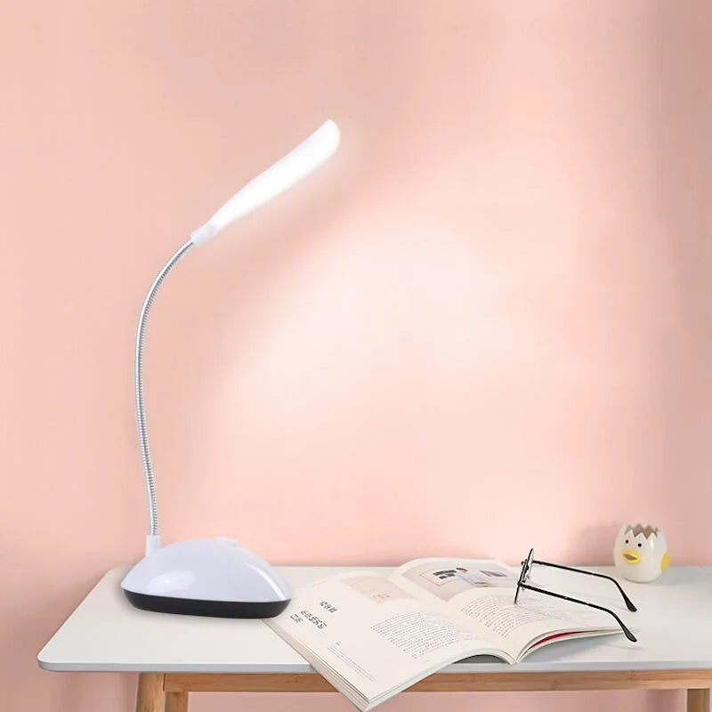 lampe moderne rechargeable led blanc mat petite table chambre étude folding abs PVC