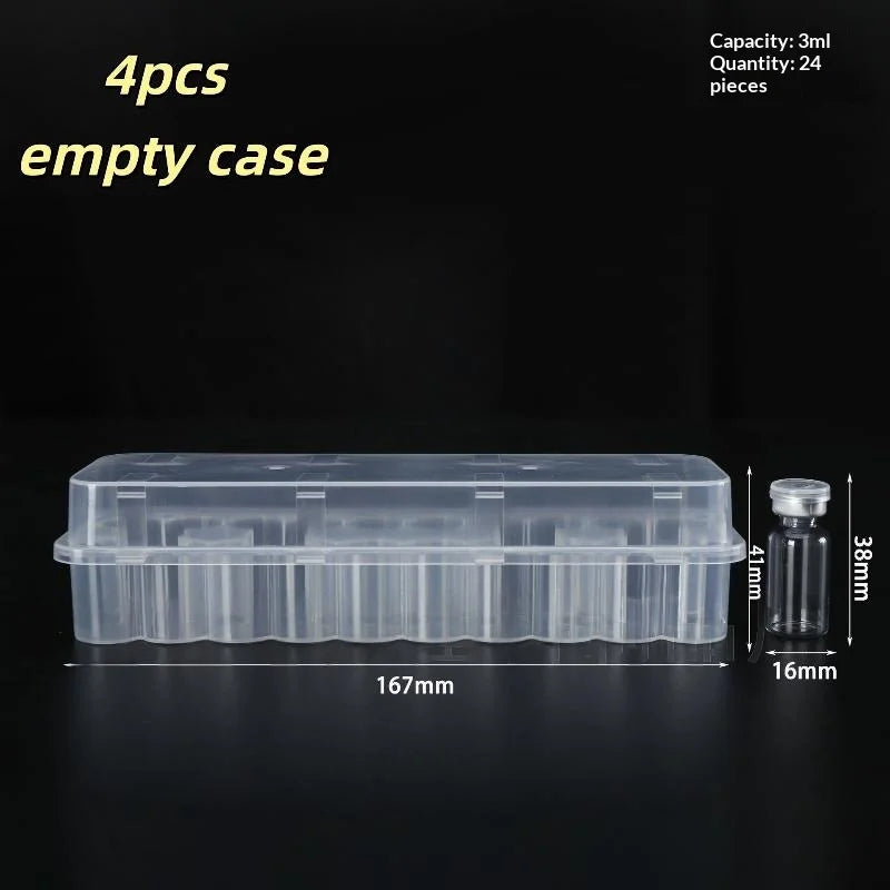 boîtes rangement transparentes modernes tubes flacons réfrigérateur pratique 3ml compartiments organizer.storage invisible