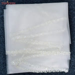 voile mariée blanc strass classique élégant bridal veil crème écru soirée