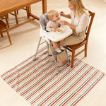 tapis imperméable anti dérapant voitures rayures dinosaures fleurs moderne enfantin blanc orange bleu vert