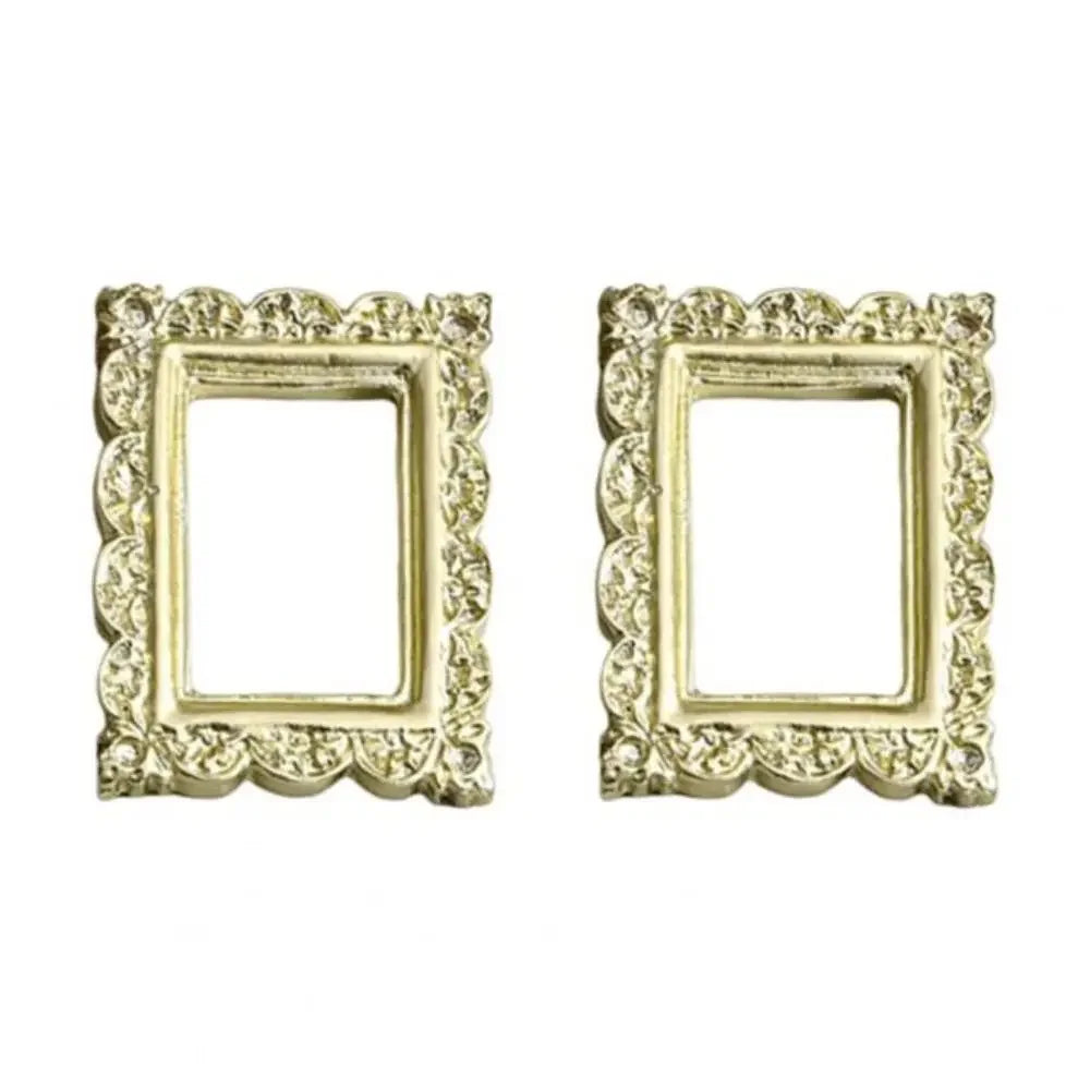 cadre photo miniature argenté doré blanc baroque ornements floraux vintage