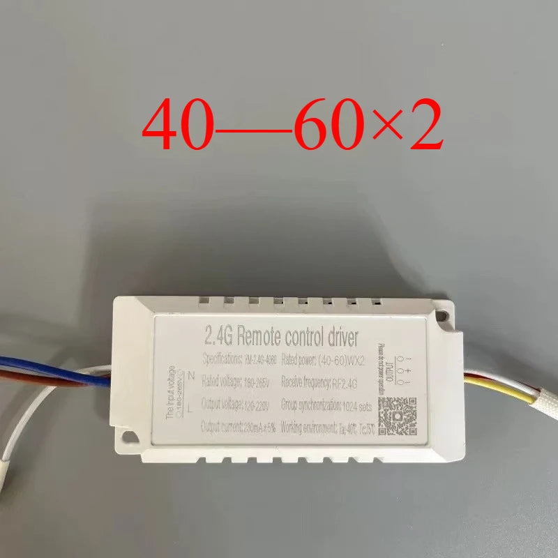 contrôleur lumière télécommande 24g rf variateur couleur led blanc électronique câbles connexion qr code