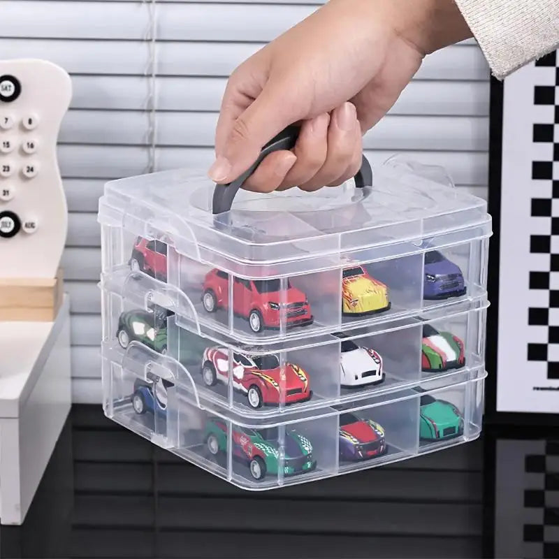 boîtes rangement transparentes moderne anti poussière anti humidité portables bijoux jouets