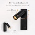lampe murale moderne port usb noir blanc bronze fixée mur