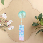 cloches vent transparentes modernes couleur rose vert jaune bleu clair motifs floraux