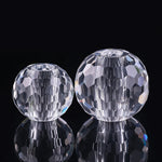 boule cristal transparente facettes géométriques moderne décoration intérieure contemporain ornement