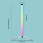 lampe sol led rgb blanc multicolore moderne télécommande minimaliste fixée trépied chambre salon