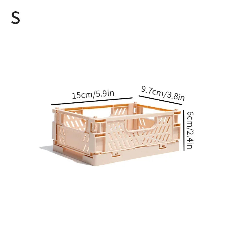 panier rangement pliable plastique perforé maison organisateur moderne
