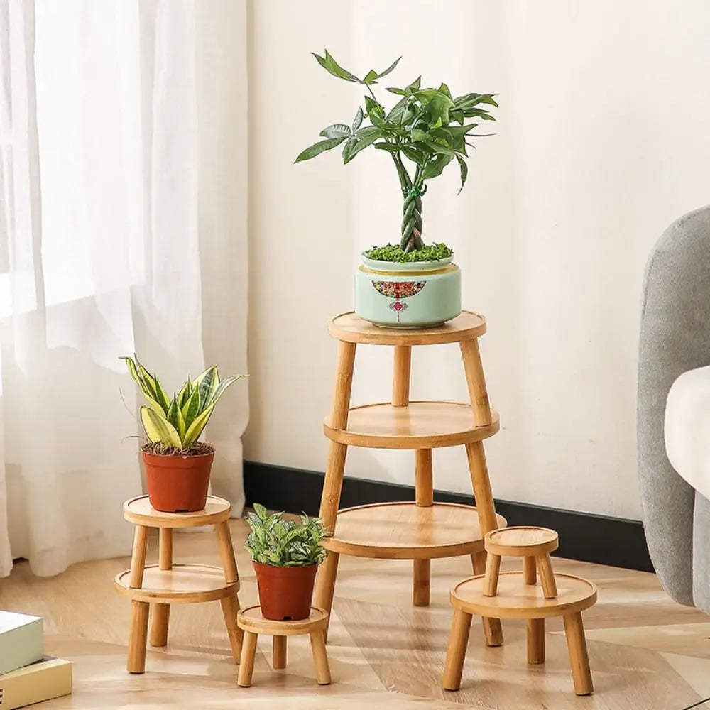 étagère plantes moderne marron foncé sans finition bois texturé maison