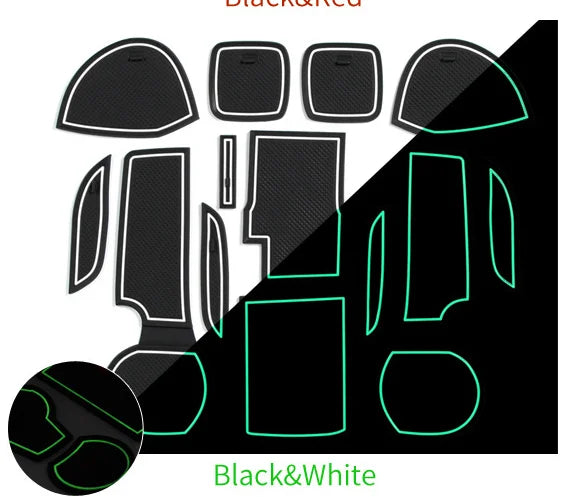tapis sol voiture noir rouge texture carbone adhésif moderne suzuki sx4 cross 2014 2018
