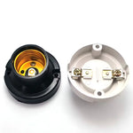 support lampe led e27 noir blanc douille aluminium industrial vintage 120degres 6a 250v 35mm