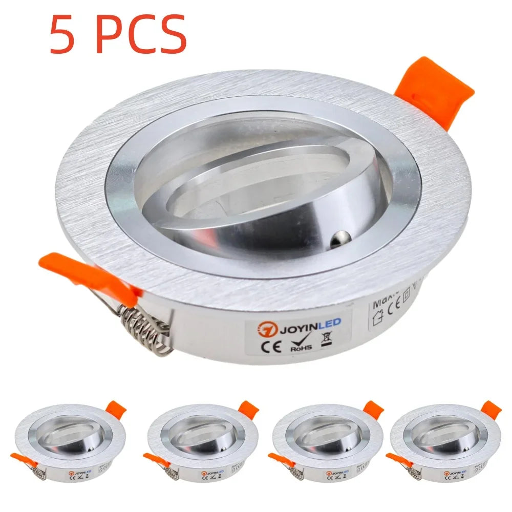 spots led argenté orange modernes réglables intérieurs clips orange max50w sécurité