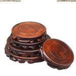 support bois sculpté pot bonsaï figurine décoration intérieure traditionnel