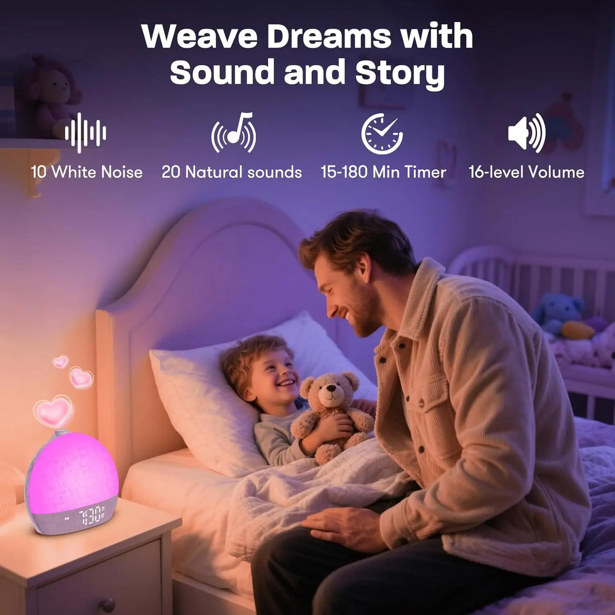 lampe réveil numérique couleurs changeantes moderne écran led texturé sphérique multiple couleursOpaque diffuse lumière