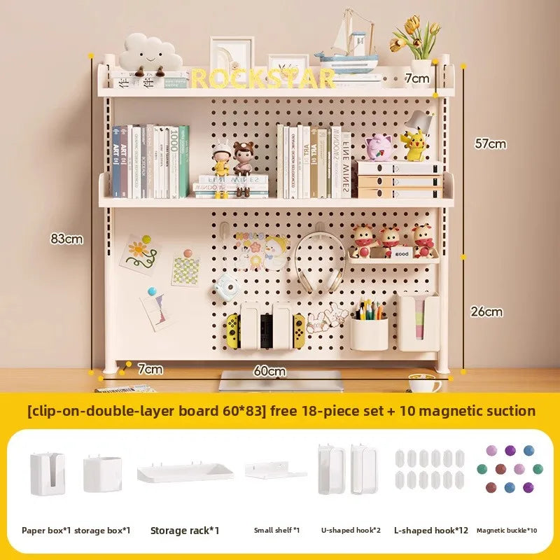 étagère murale modulaire métal blanc porte crayons support objets moderne