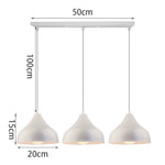 luminaire suspendu conique aluminium blanc noir moderne opaques salon chambre restaurant
