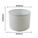 abat jour gris moderne toile lin lampes table facile assembler