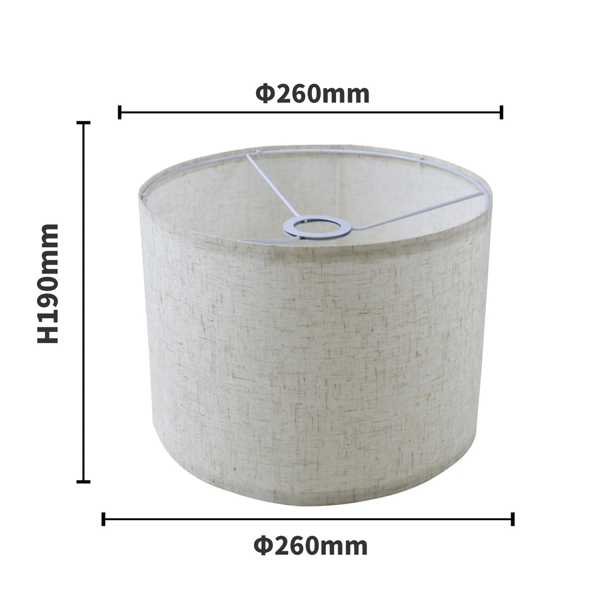 abat jour gris moderne toile lin lampes table facile assembler
