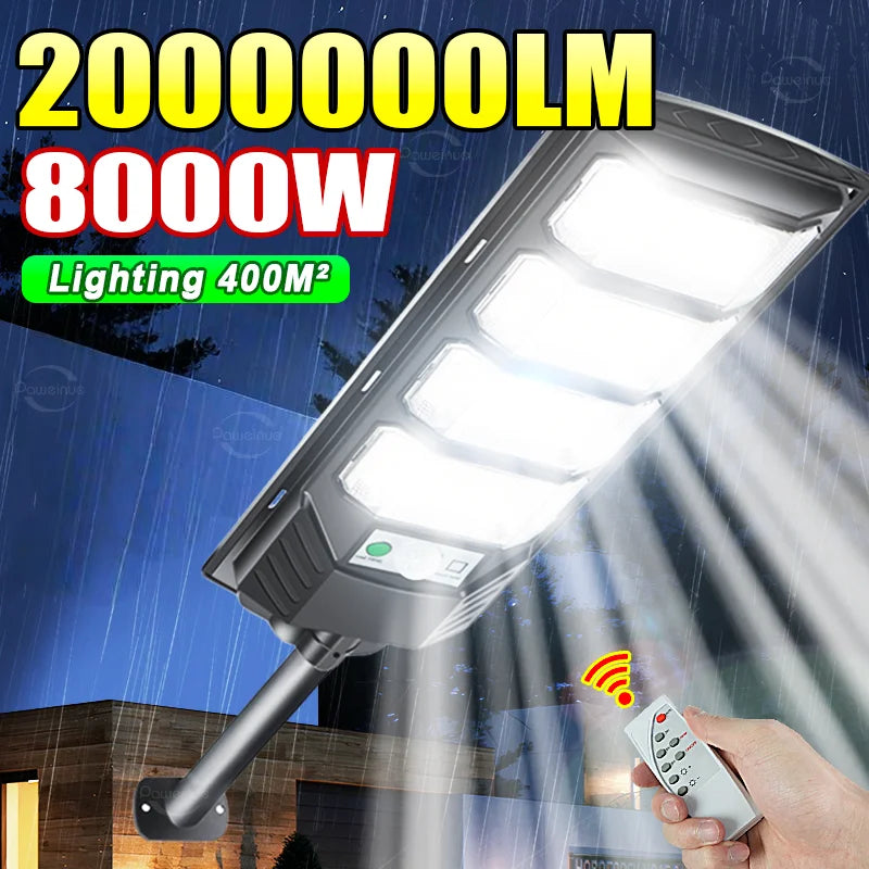 lampe solaire led moderne imperméable capteur mouvement télécommande super brillanteextérieur jardin