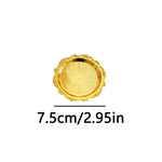 plateau decoratif or argent ornements baroques classique vintage boucles oreilles bracelet 7.5cm 10cm 15cm