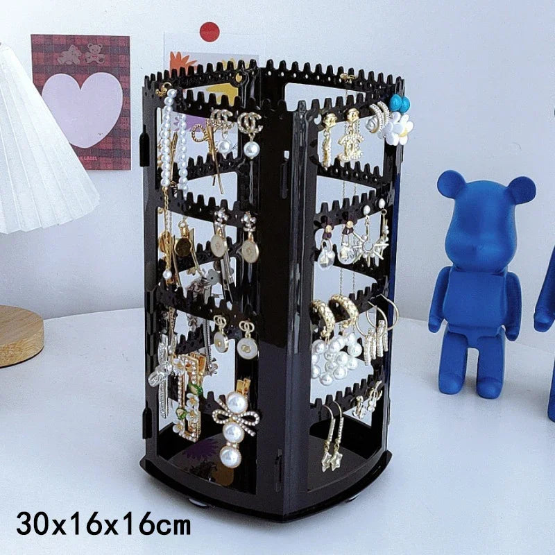 boîte bijoux transparente moderne couches portable organisation rangement maquillage acrylique