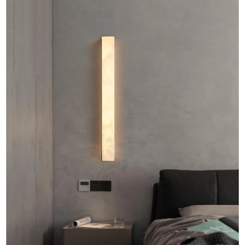 lampe murale moderne marbre blanc éclairage led imperméable autonome éclairage salon couloir