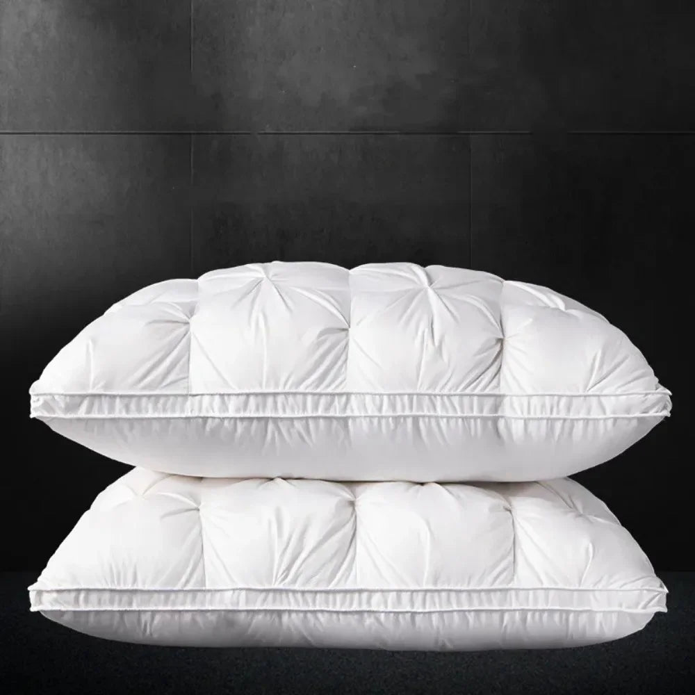 oreiller confortable blanc gris coton polyester massage corps literie moderne