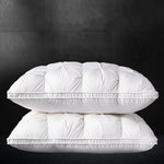 oreiller confortable blanc gris coton polyester massage corps literie moderne