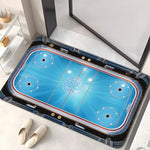 tapis sol moderne hockey dessin animé beige noir résistant antidérapant 30x50cm 40x60cm