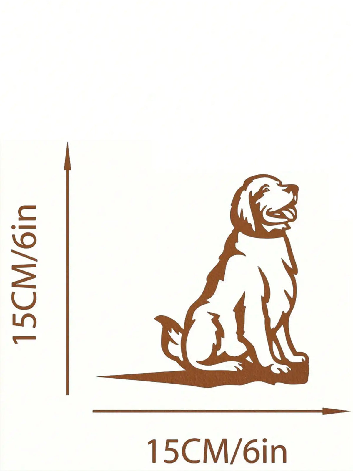 décoration murale autocollant ours chien singe marron clair silhouette simple maison jardin