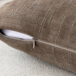 lot housses coussin carrées texture lin moderne garnissage intérieur blanc