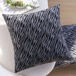 taies d'oreiller tigrées noires blanches modernes opaques durables 45x45cm pièces invisible zipper