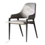 chaise moderne bois métal couleur beige gris confortable adulte salon salle manger minimaliste
