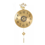 horloge murale moderne ornement floréal chambre salon chinois traditionnel aiguille métal