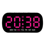 horloge numérique LED multi fonctions alarme date temps blanc vert bleu moderne